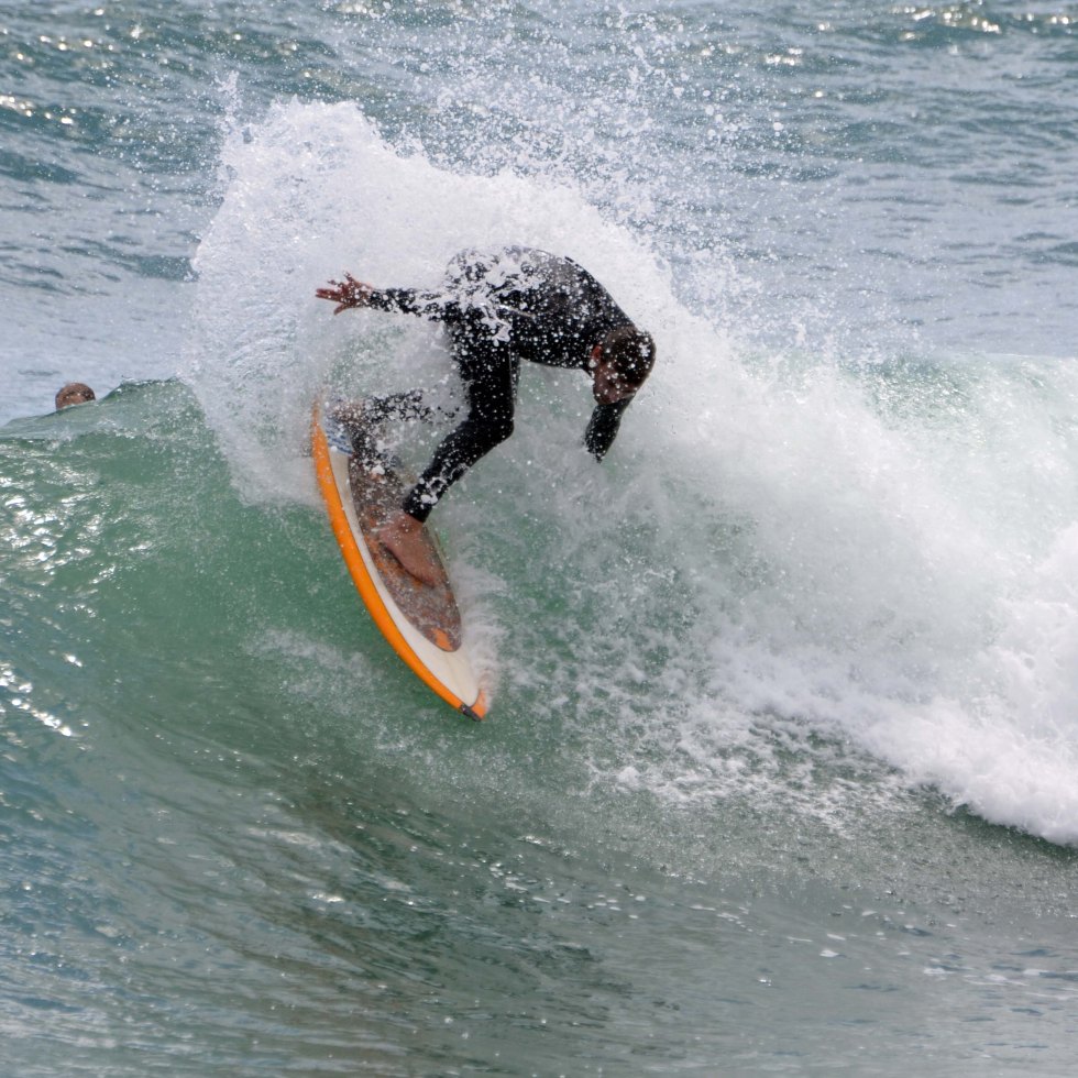 Liguria surfing cutback