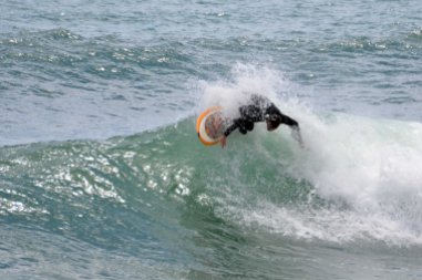 Surfing Liguria reef break